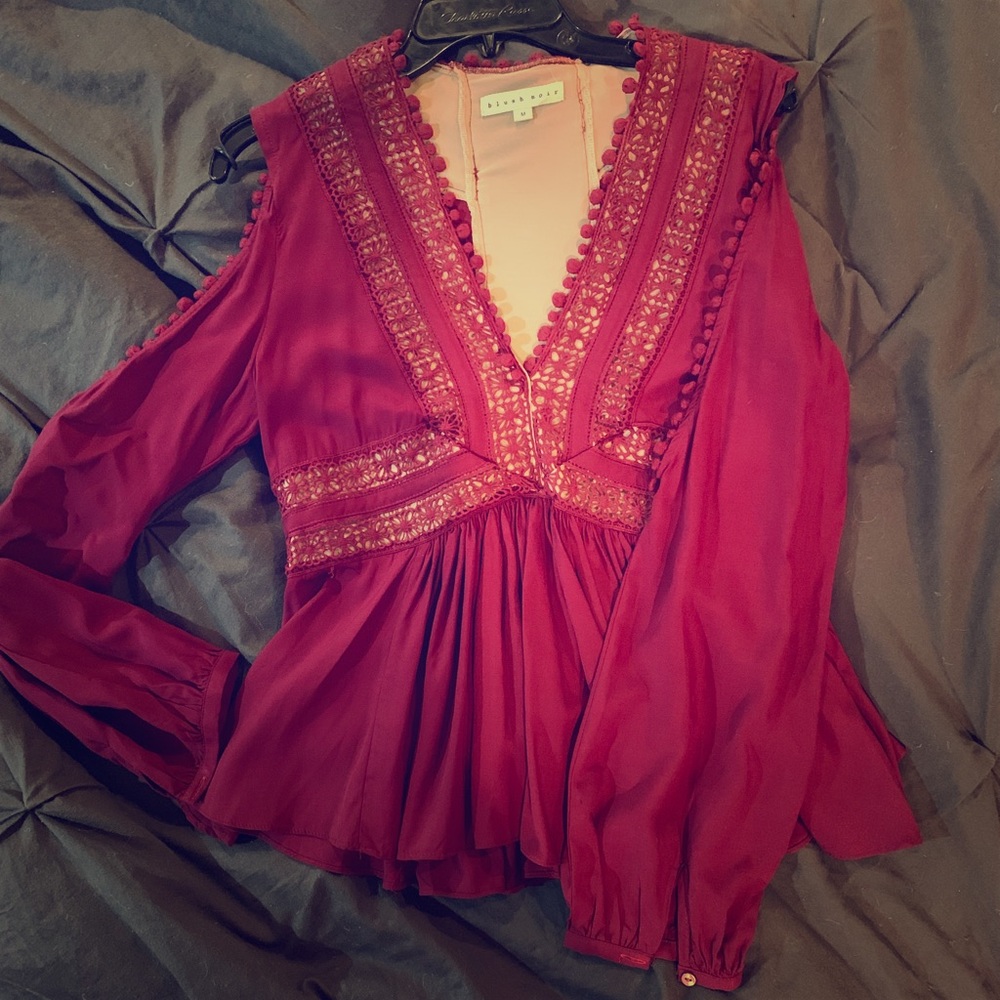 Blush Noir Blouse